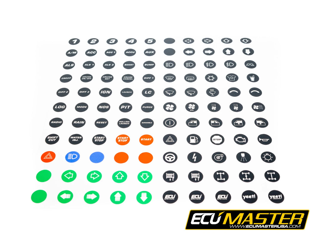 ECU Master Keypad inserts