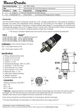 RaceGrade PSIG DTM Pressure Sensor